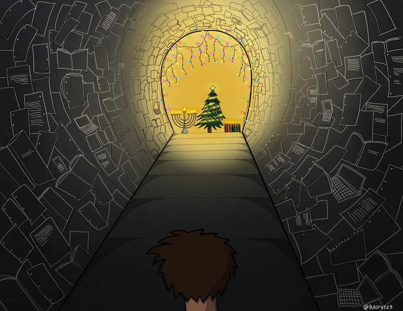 Cartoon: Holiday Lights at the End of the Tunnel